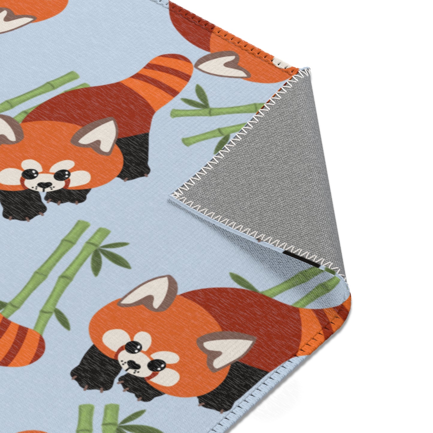 Baby Blue Red Panda Rug