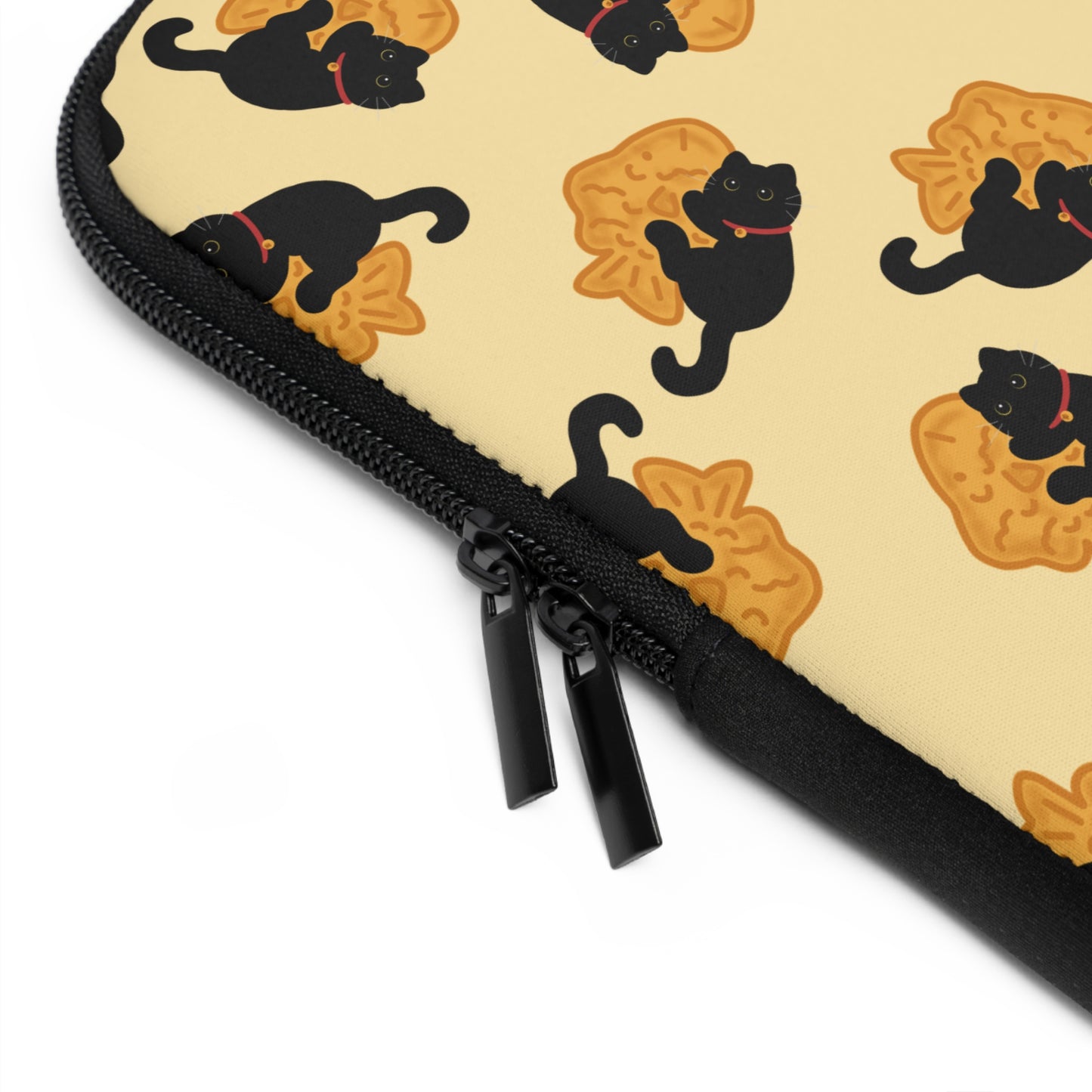Butter Black Cat Taiyaki Laptop Sleeve