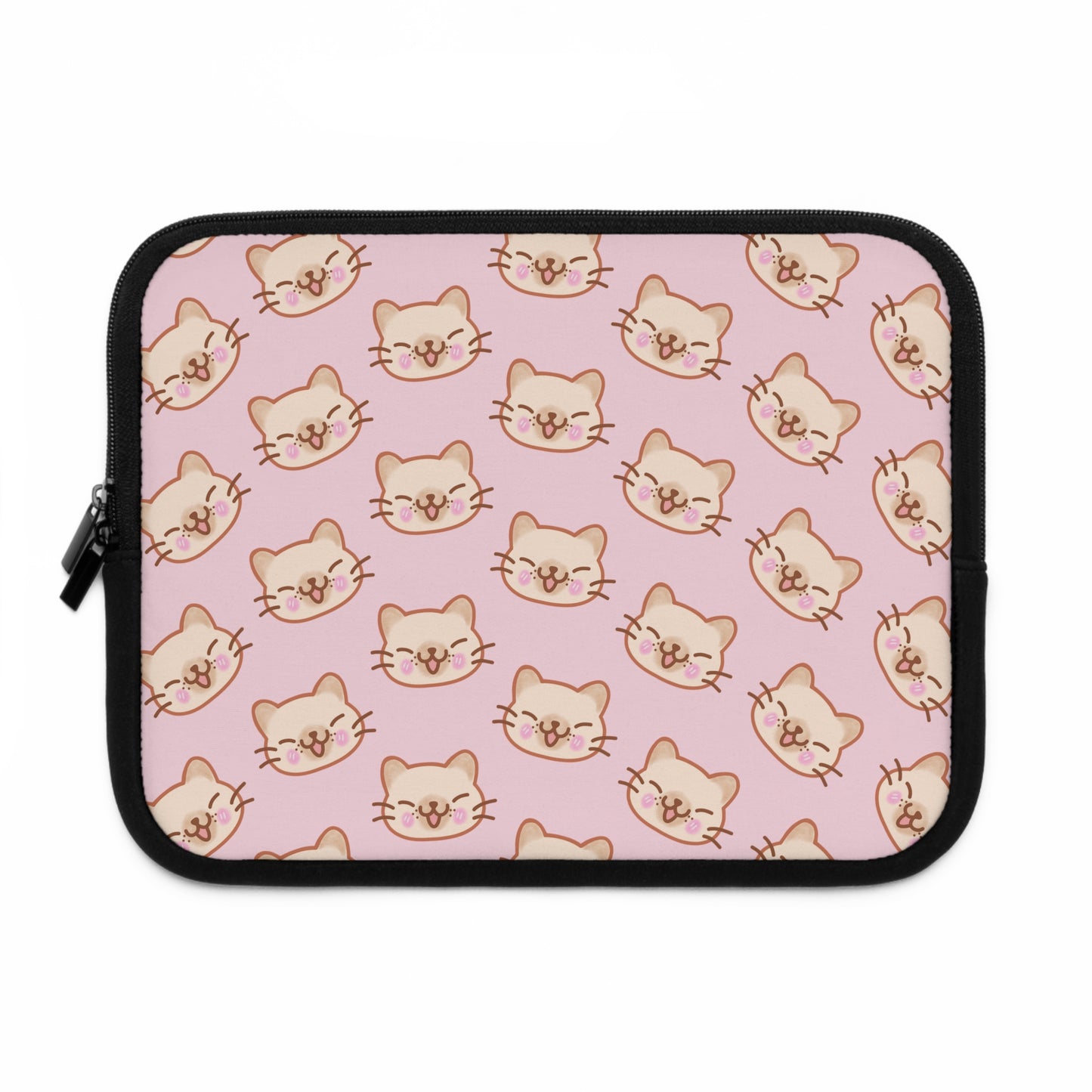 Baby Pink Kitty Kat Laptop Sleeve