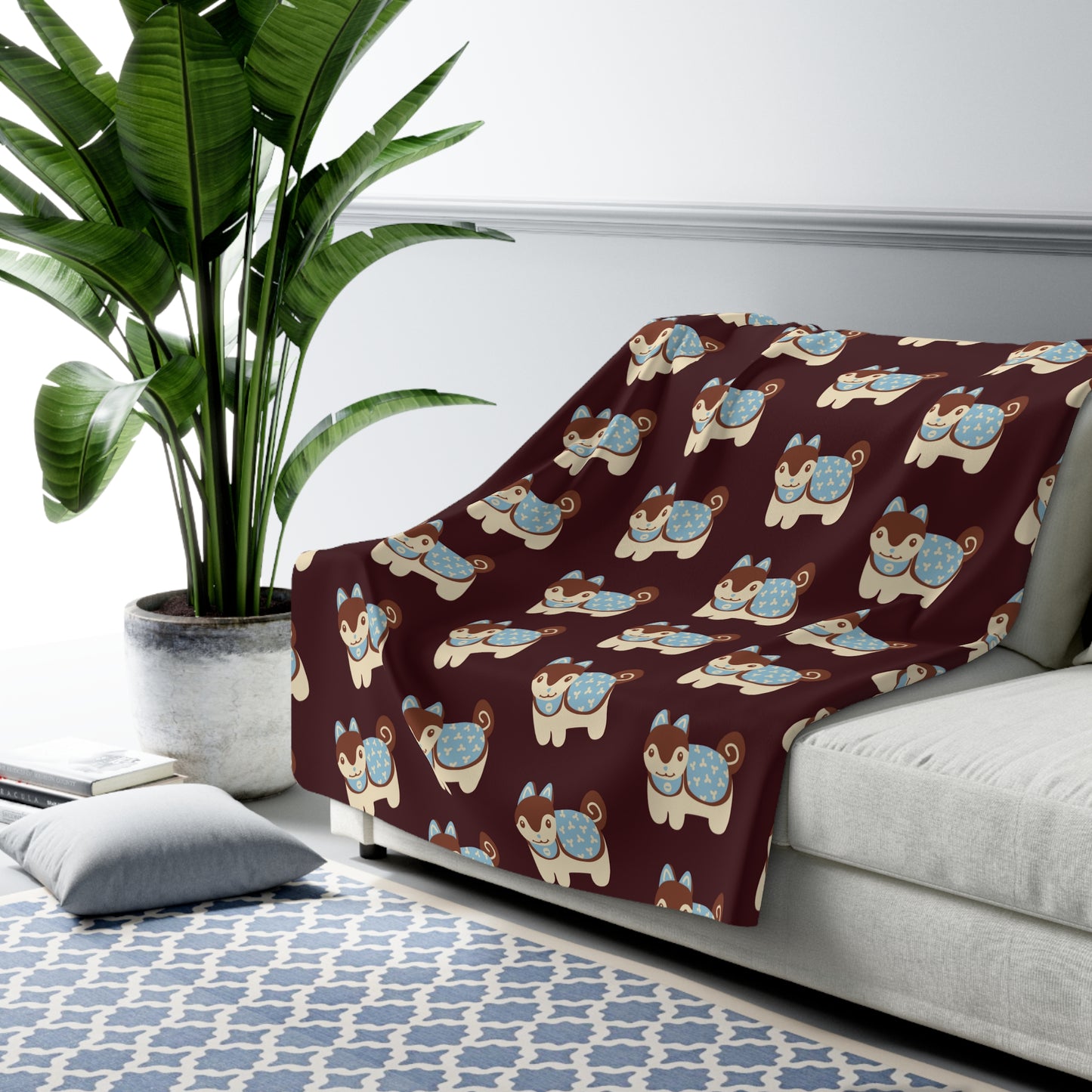 Inu Hariko Cozy Fleece Blanket