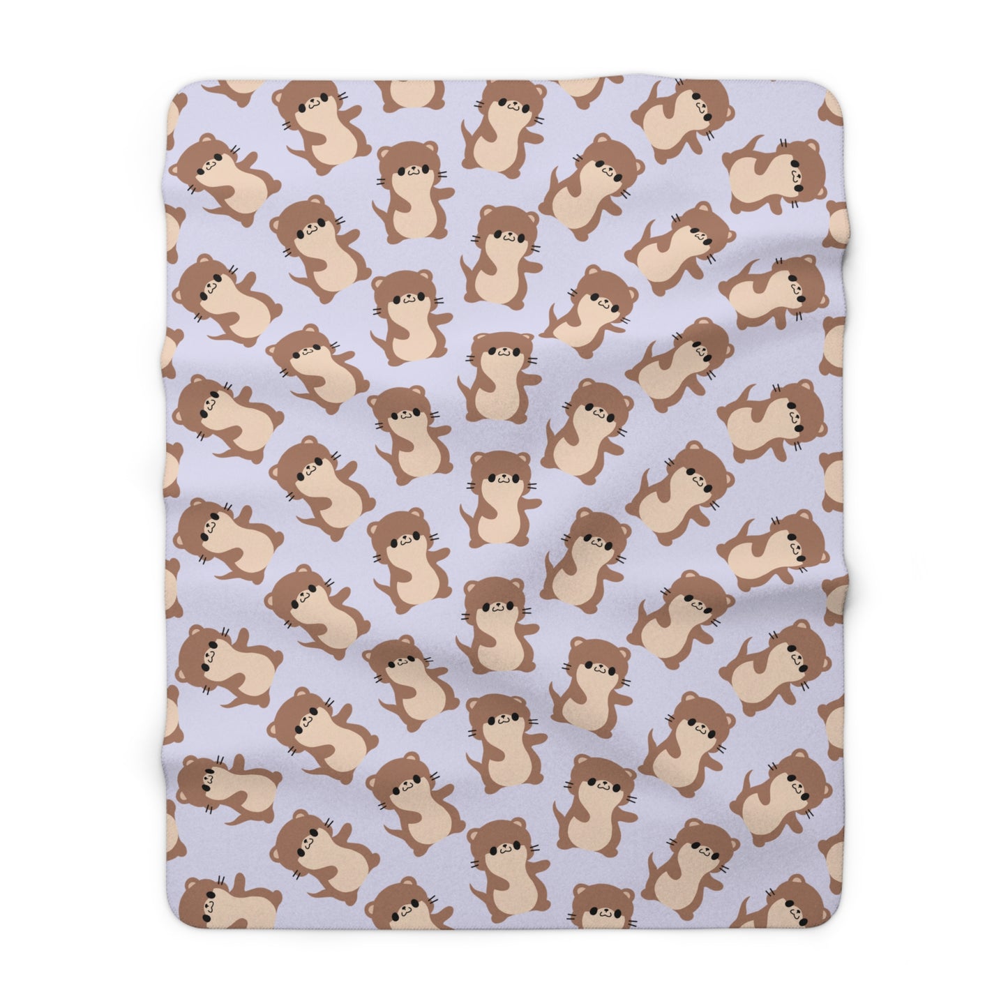 Lavender Otter Cozy Fleece Blanket