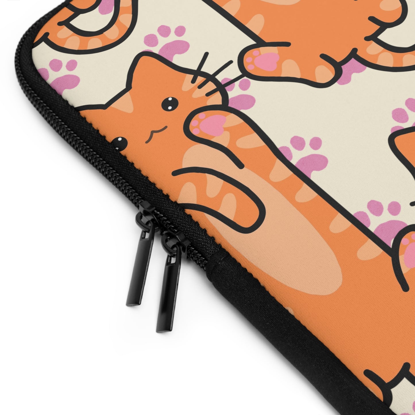 Orange Cat Laptop Sleeve