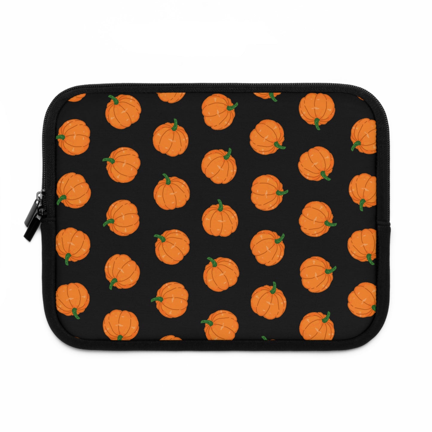 Pumpkin Black Laptop Sleeve