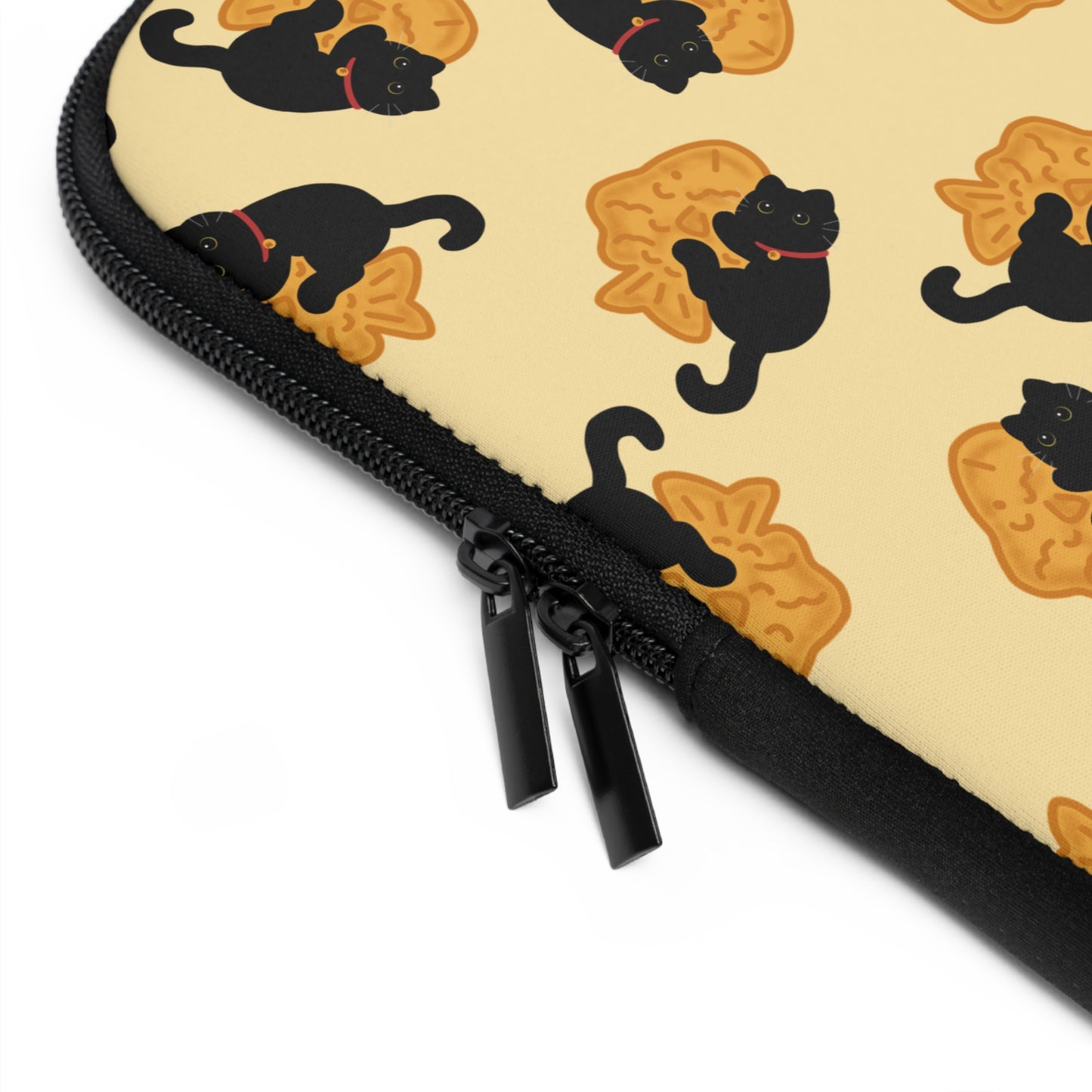 Butter Black Cat Taiyaki Laptop Sleeve
