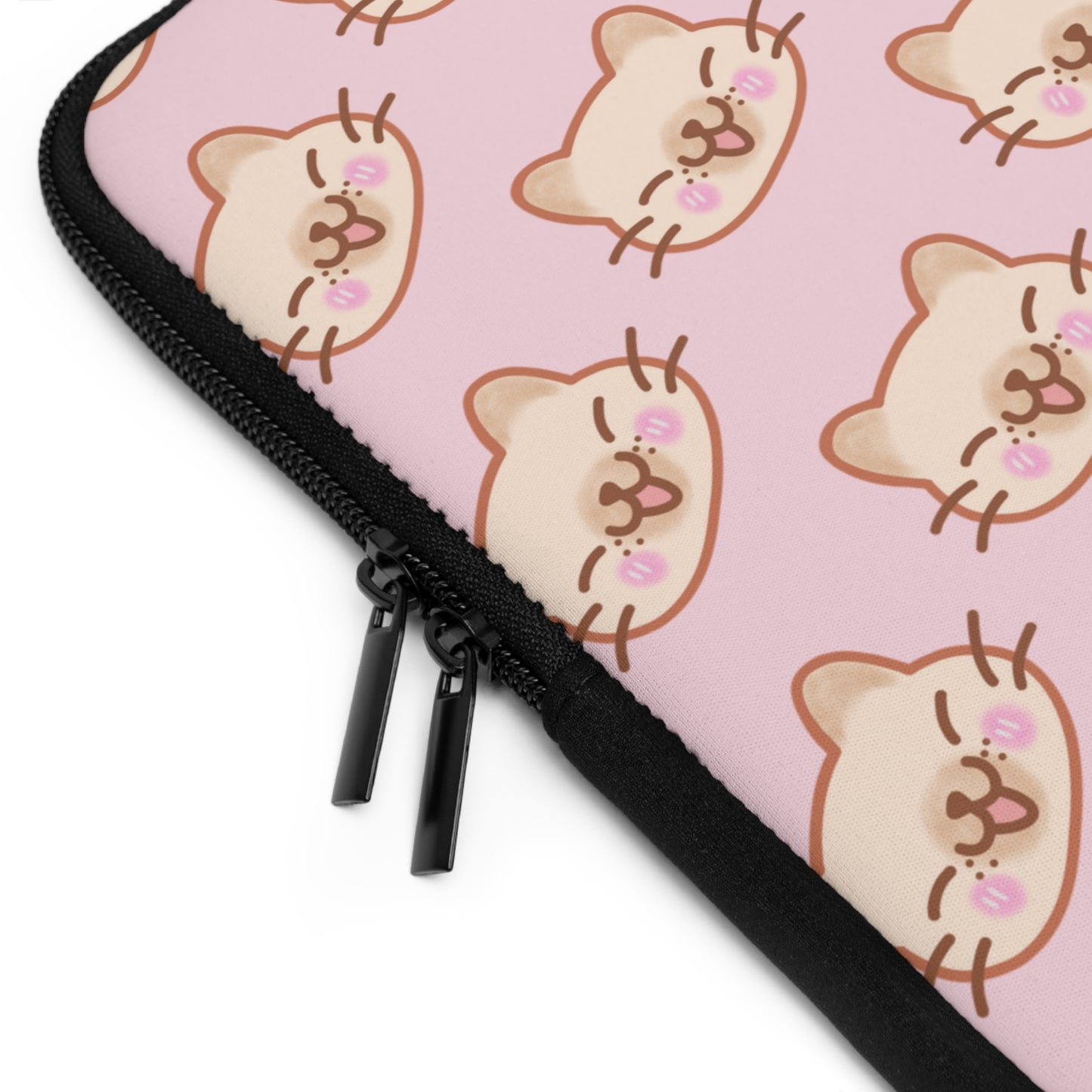 Baby Pink Kitty Kat Laptop Sleeve