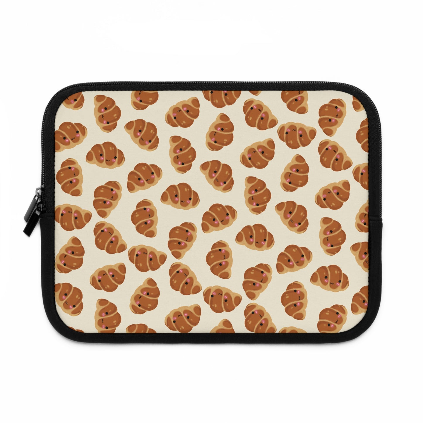 Blushing Croissant Laptop Sleeve