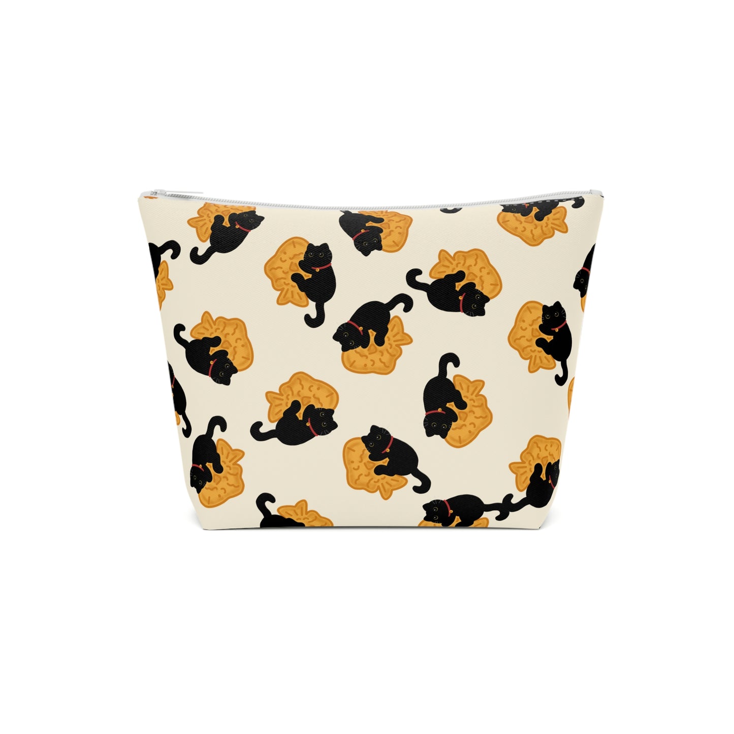 Black Cat Taiyaki Cosmetic Bag