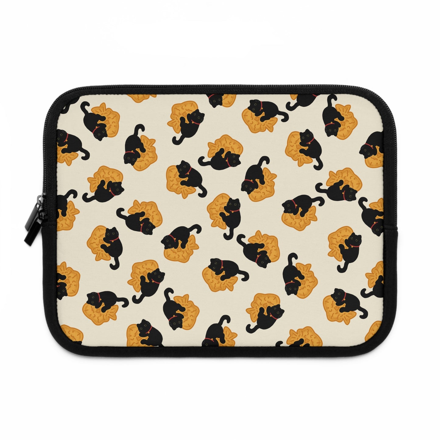Black Cat Taiyaki Laptop Sleeve