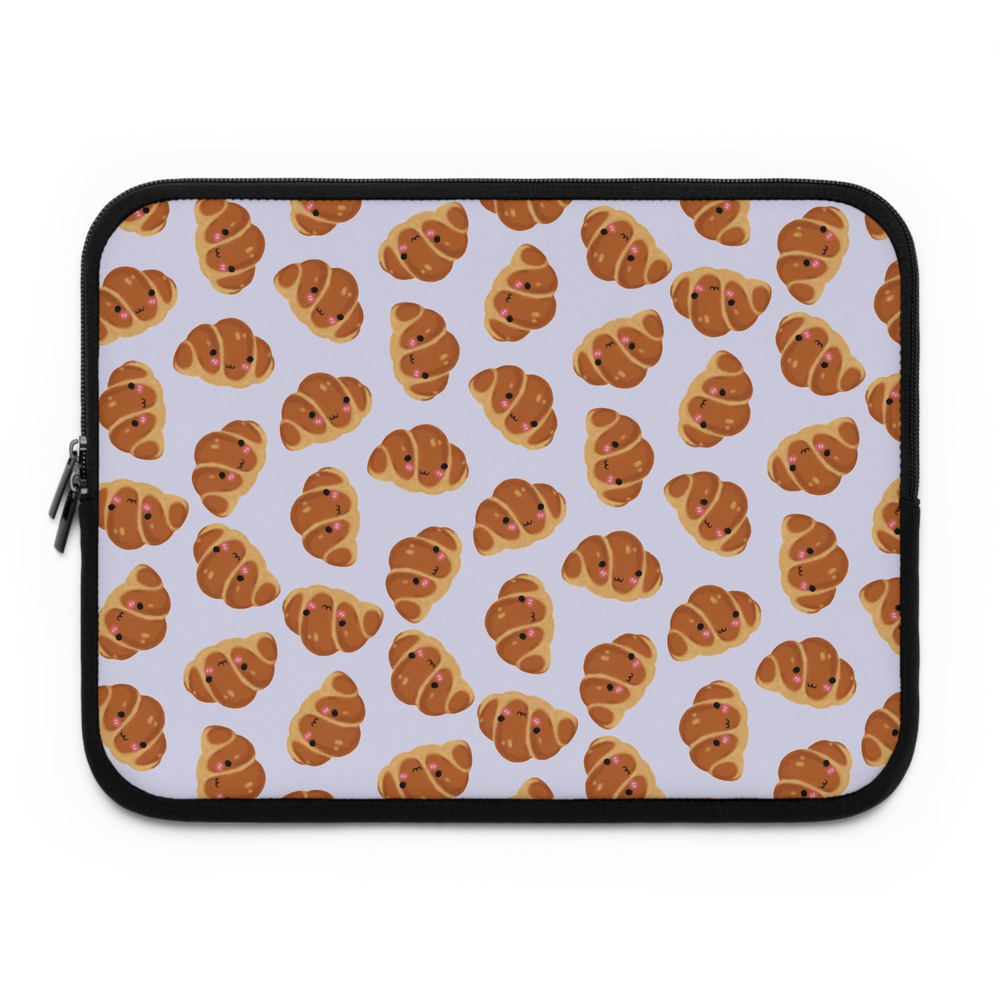 Lavender Blushing Croissant Laptop Sleeve