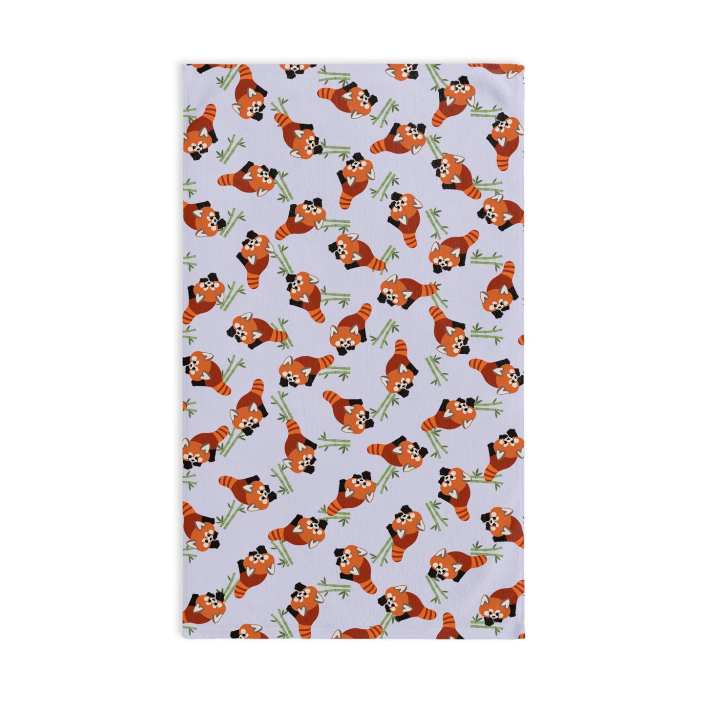 Lavender Red Panda Hand Towel