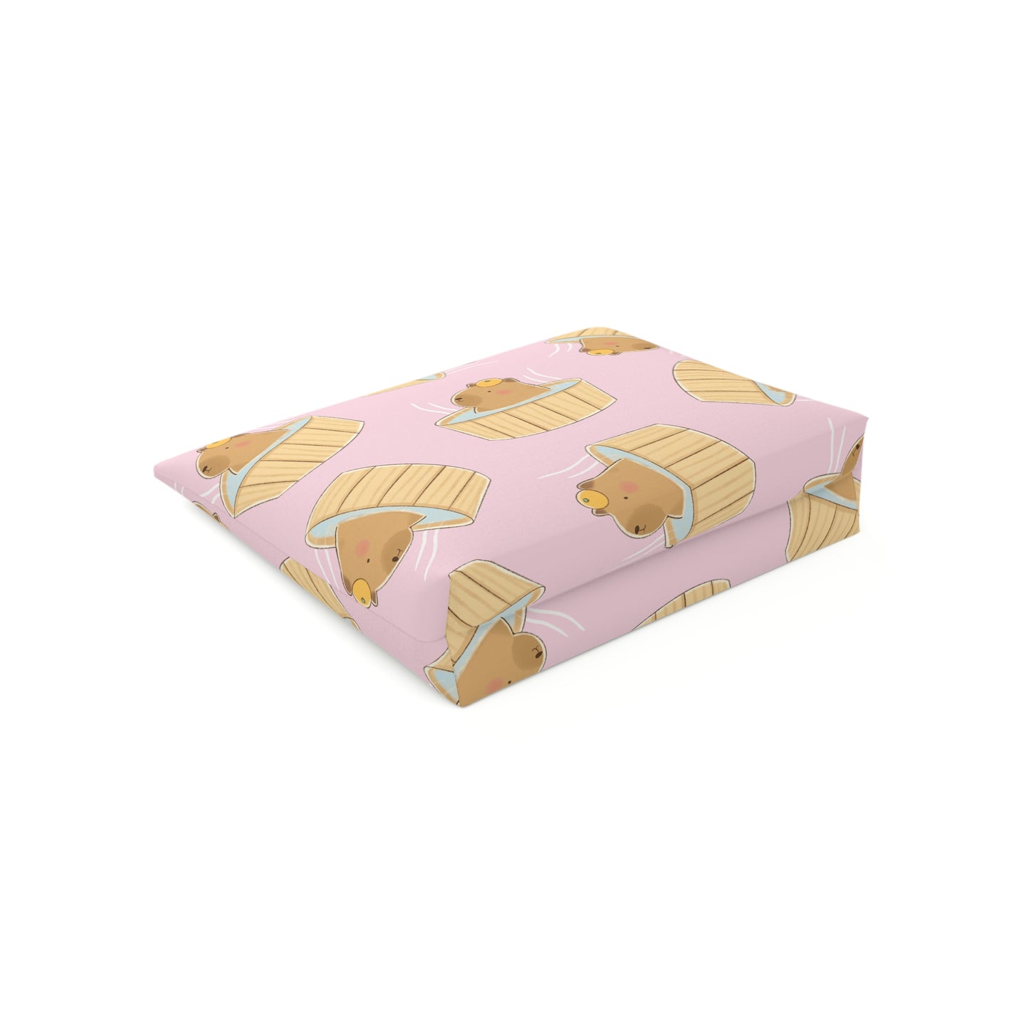Baby Pink Capybara Bath Cosmetic Bag