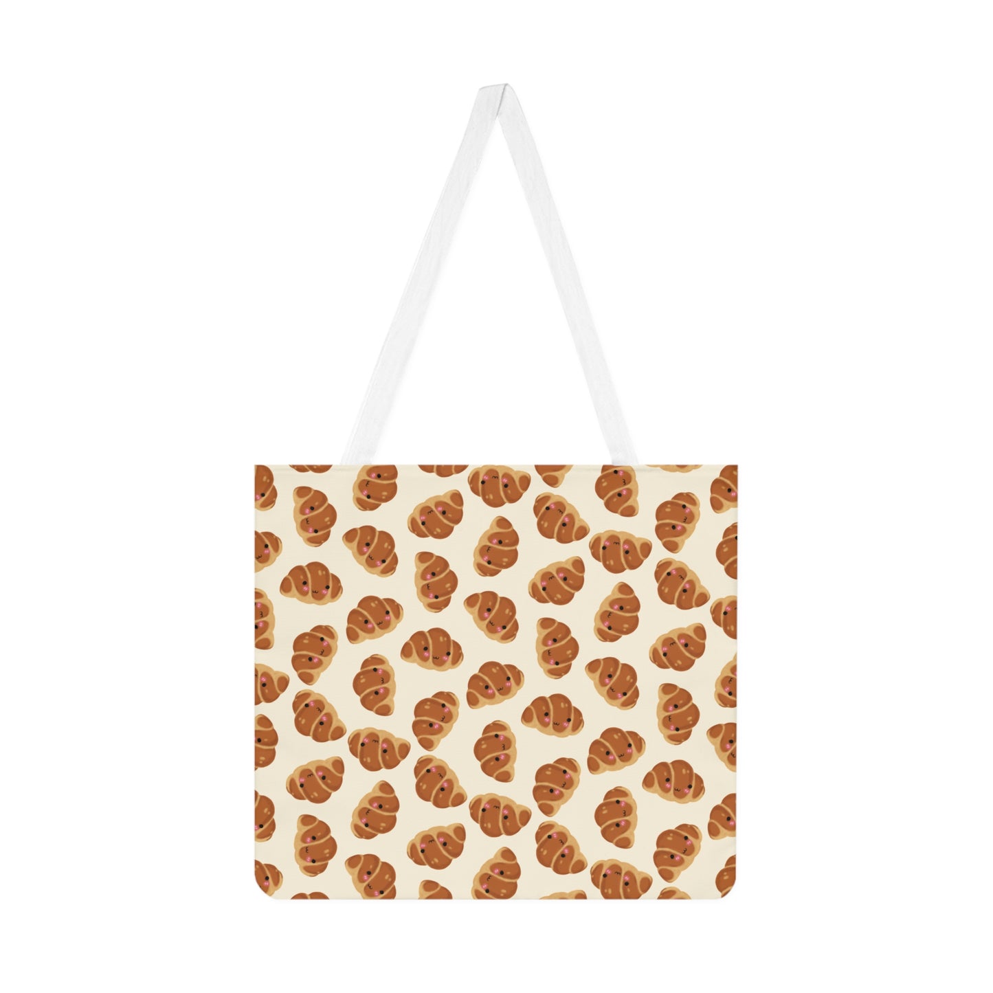 Blushing Croissant Tote Bag