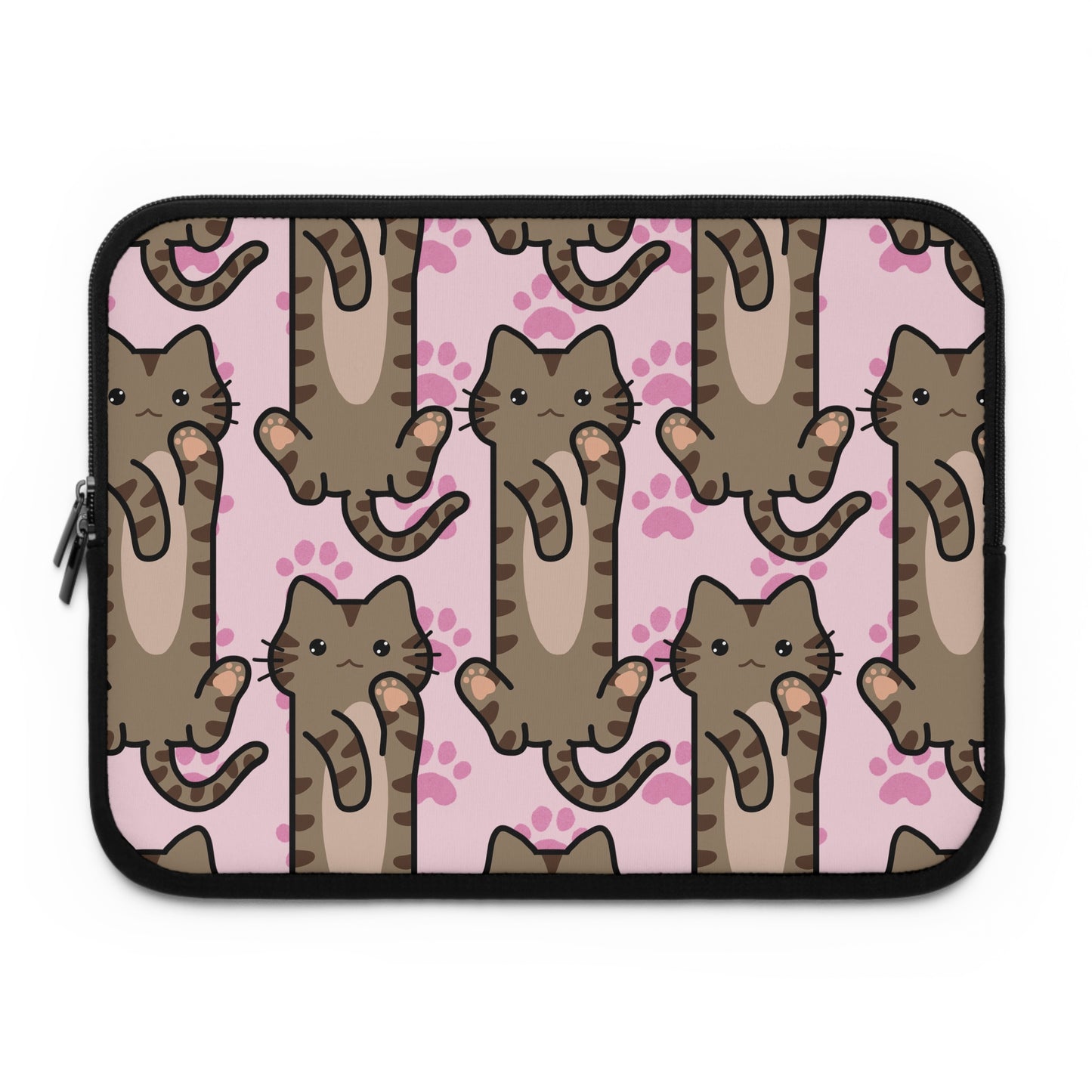 Baby Pink Tabby Cat Laptop Sleeve
