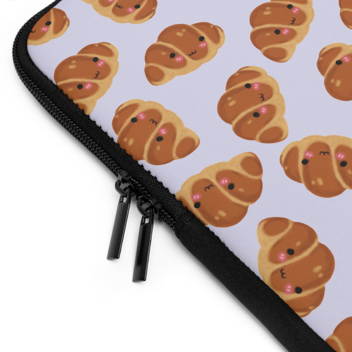 Lavender Blushing Croissant Laptop Sleeve