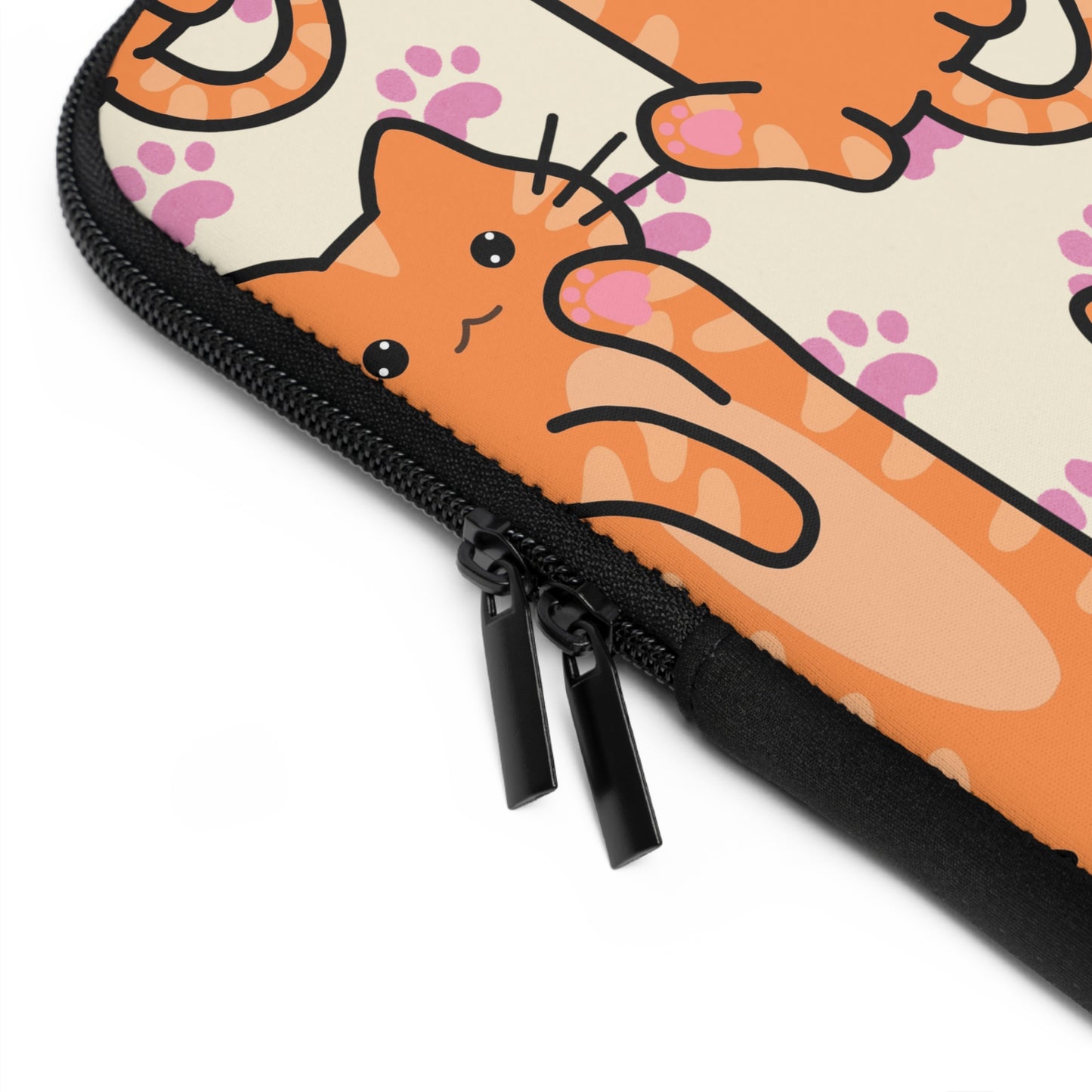 Orange Cat Laptop Sleeve