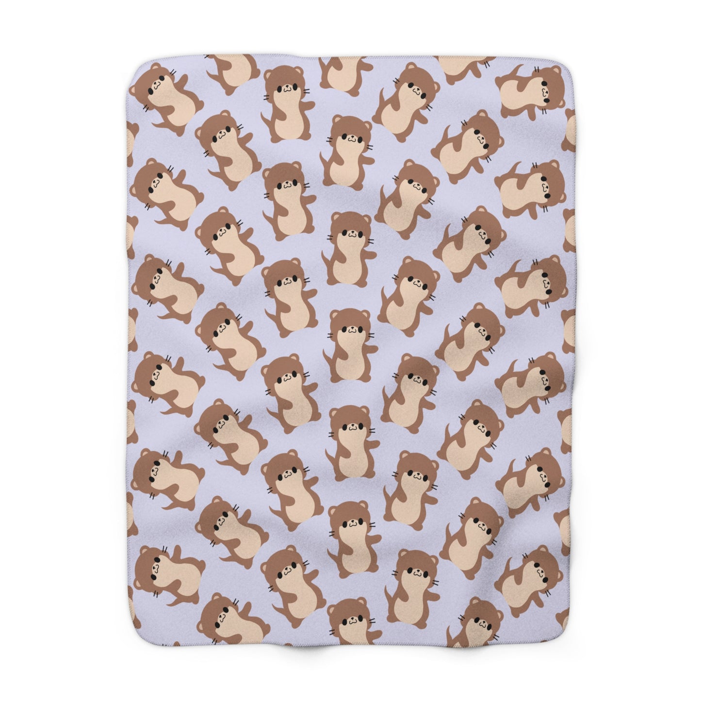 Lavender Otter Cozy Fleece Blanket