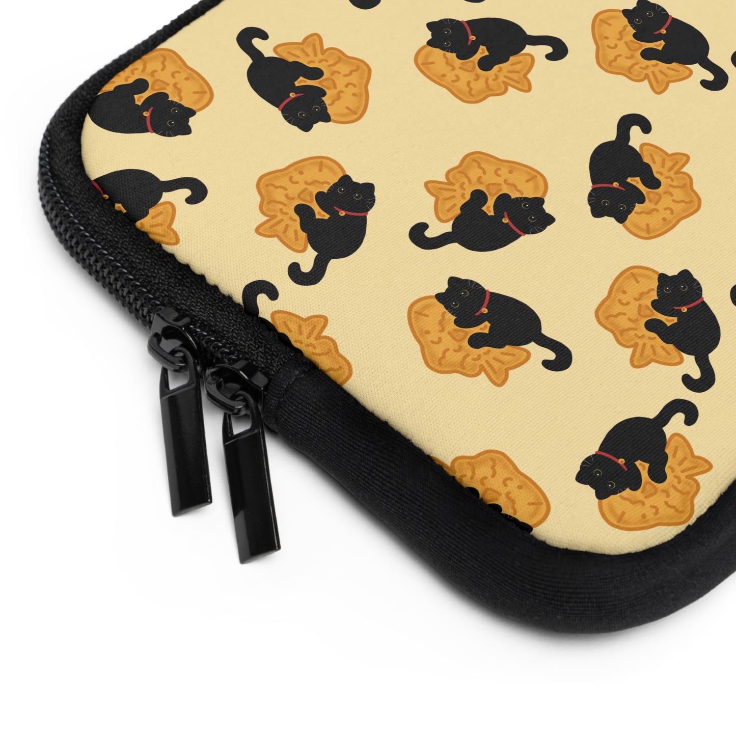 Butter Black Cat Taiyaki Laptop Sleeve