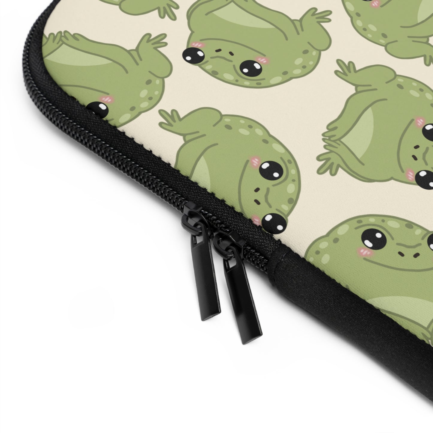Frog Pattern Laptop Sleeve