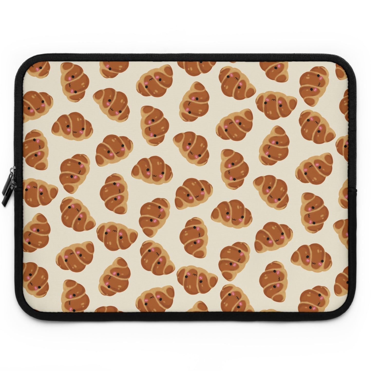 Blushing Croissant Laptop Sleeve