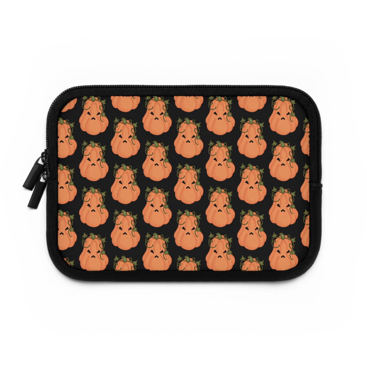 Angry Pumpkin Black Laptop Sleeve