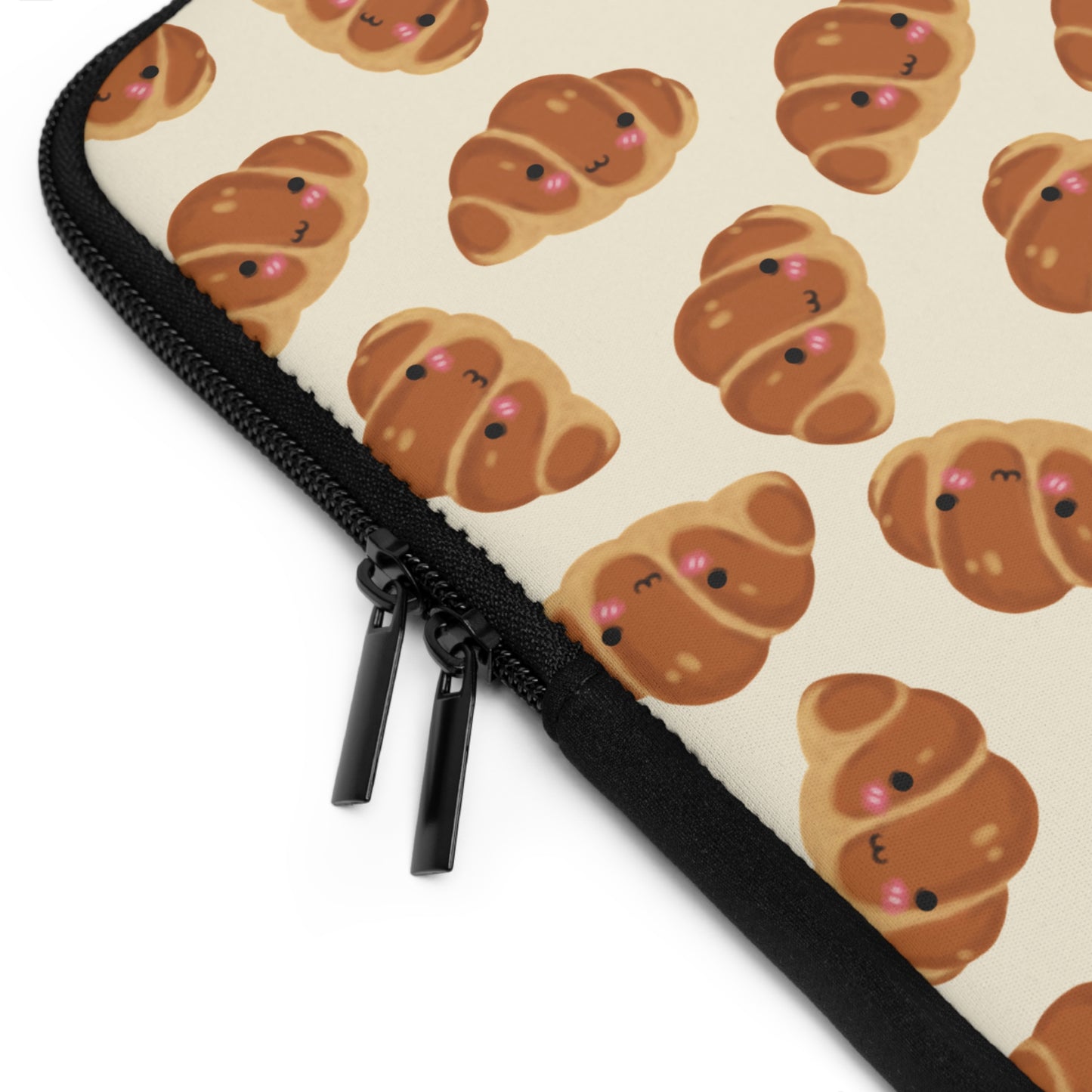 Blushing Croissant Laptop Sleeve