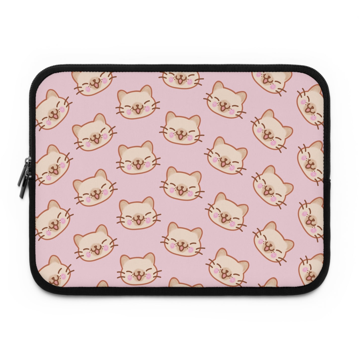 Baby Pink Kitty Kat Laptop Sleeve