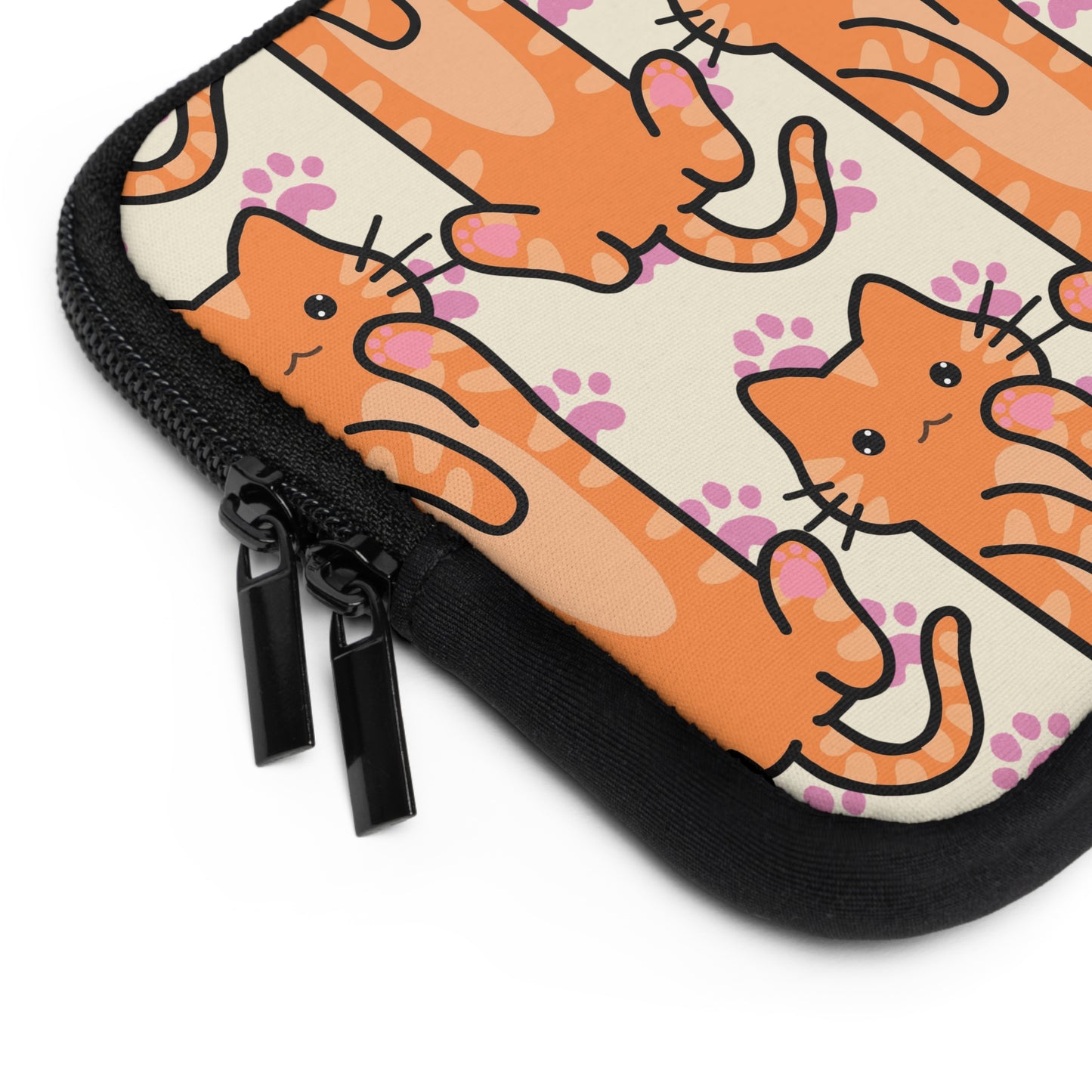 Orange Cat Laptop Sleeve