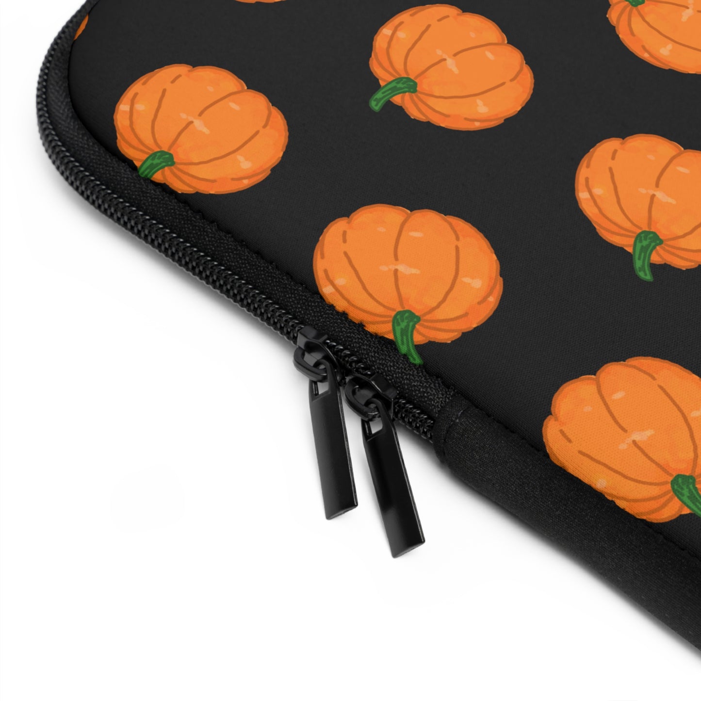 Pumpkin Black Laptop Sleeve