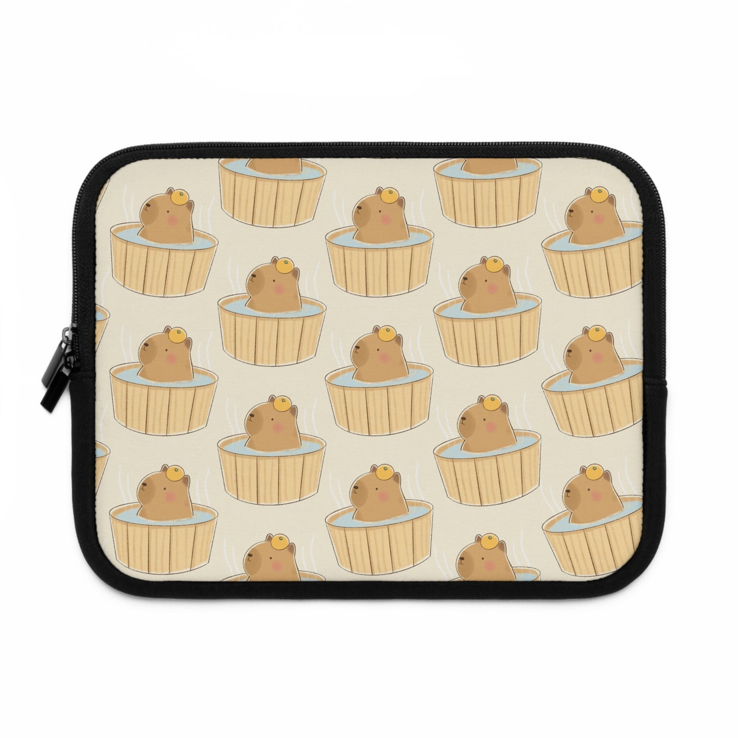 Capybara Bath Laptop Sleeve