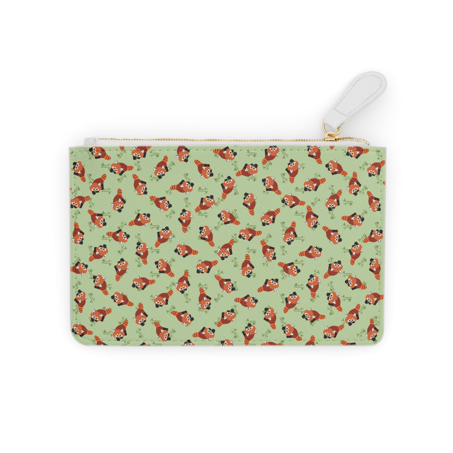 Matcha Green Red Panda Purse