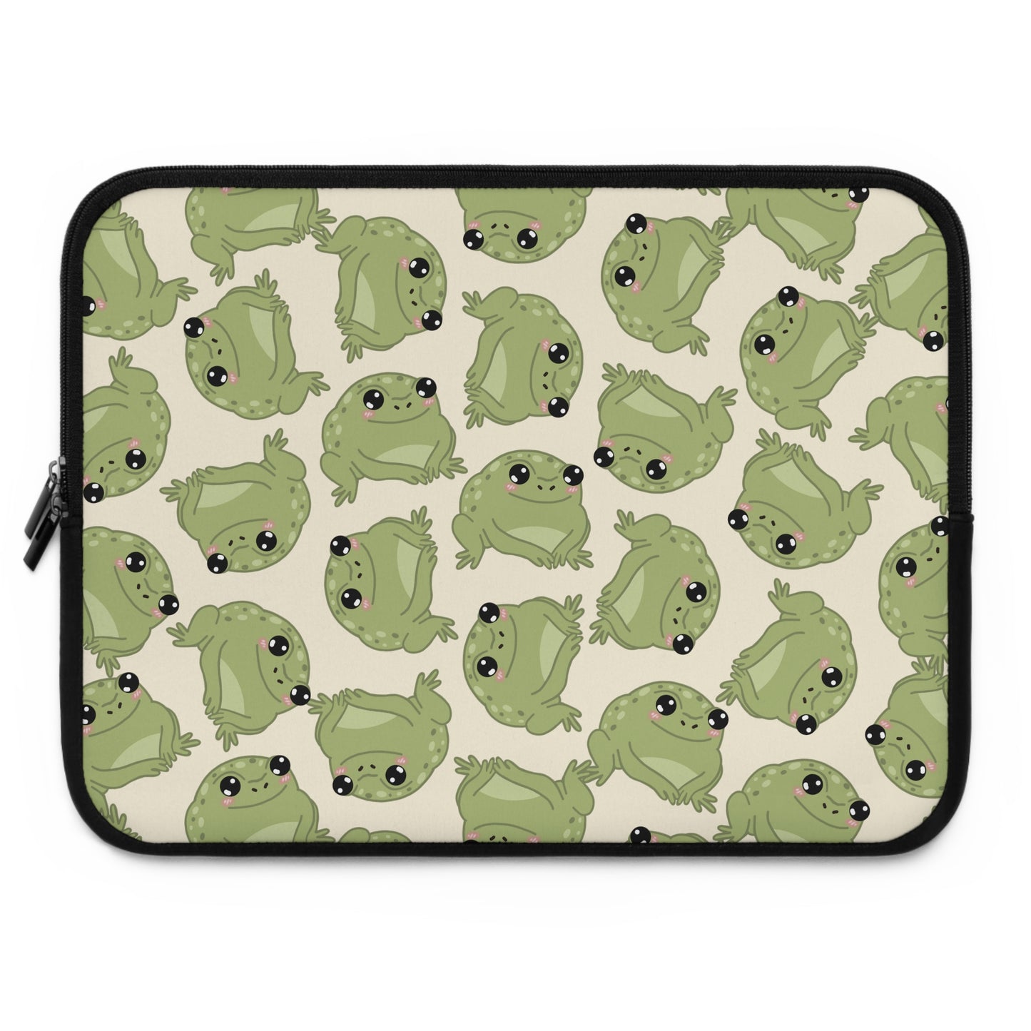 Frog Pattern Laptop Sleeve