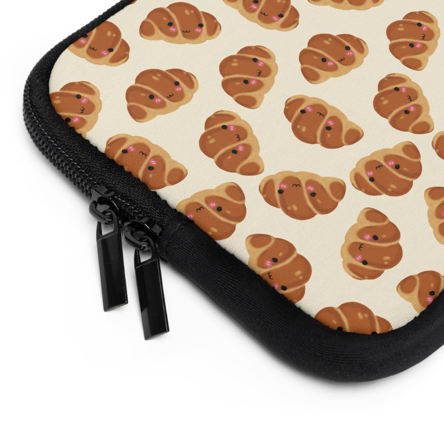 Blushing Croissant Laptop Sleeve