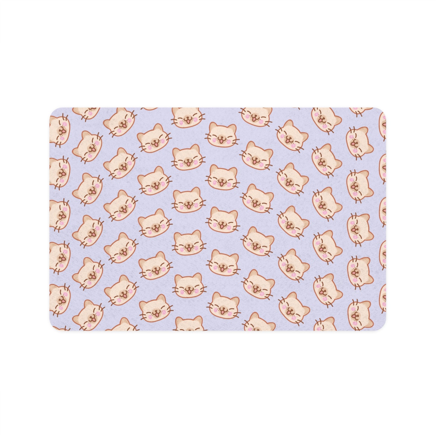 Lavender Kitty Kat Pet Food Mat