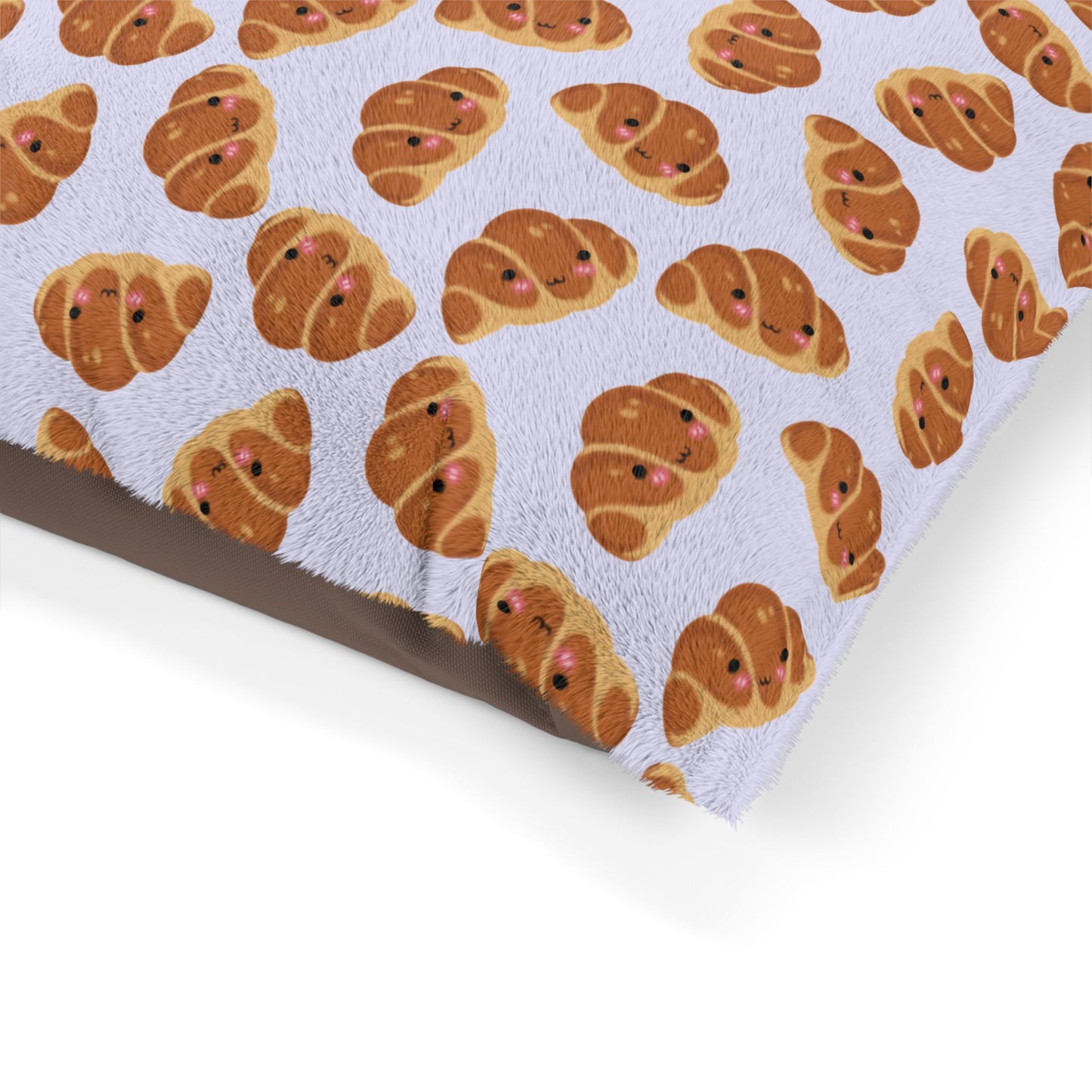 Lavender Blushing Croissant Pet Bed