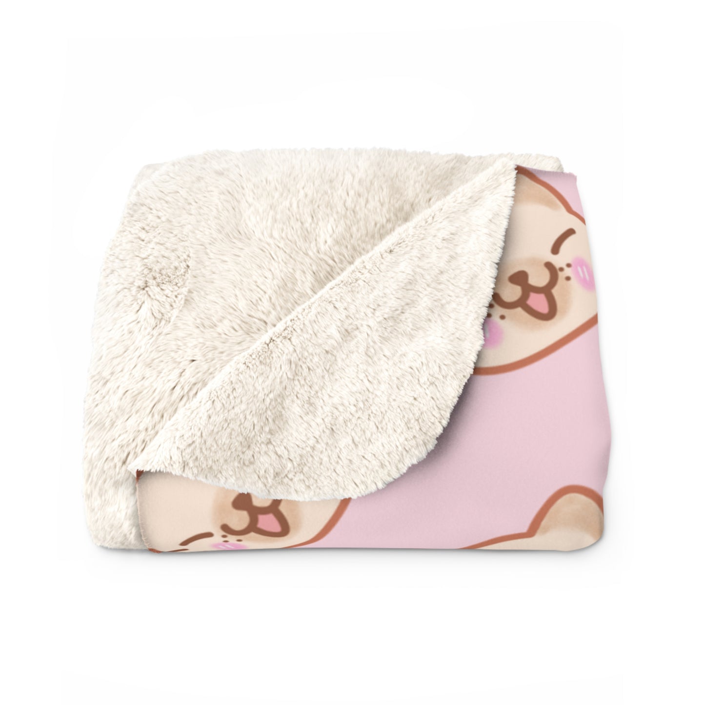 Baby Pink Kitty Kat Cozy Fleece Blanket