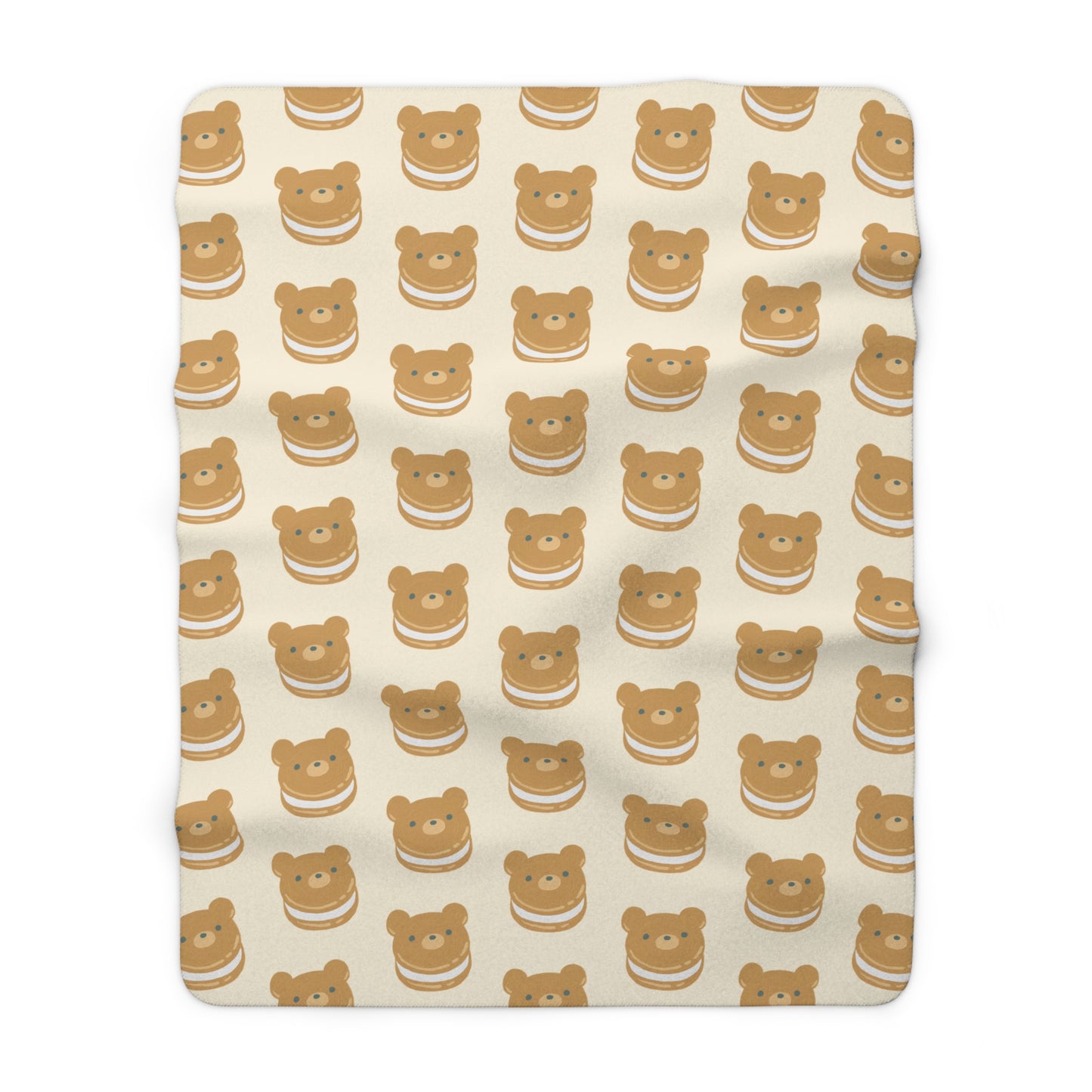 Bear Cookie Cozy Fleece Blanket
