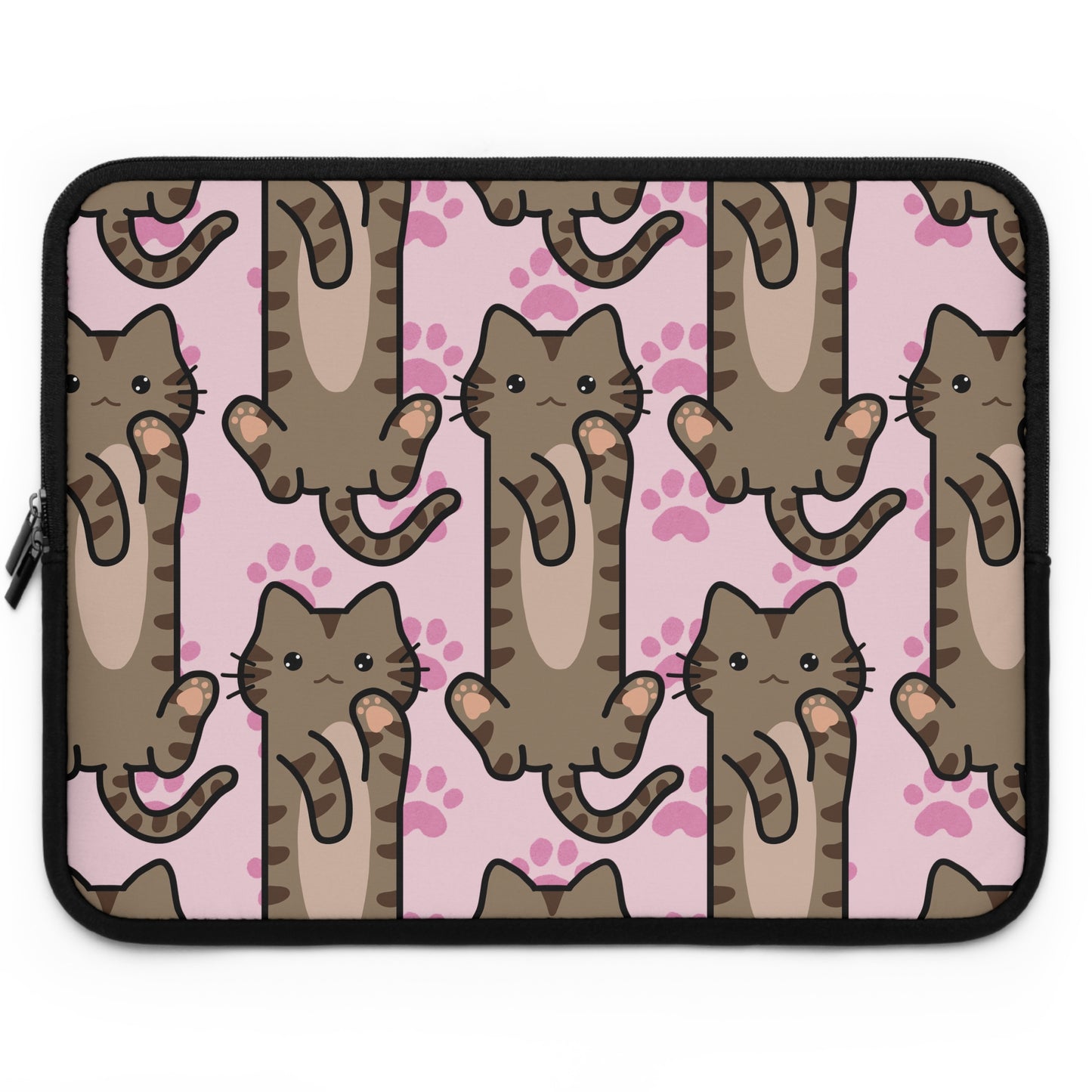 Baby Pink Tabby Cat Laptop Sleeve