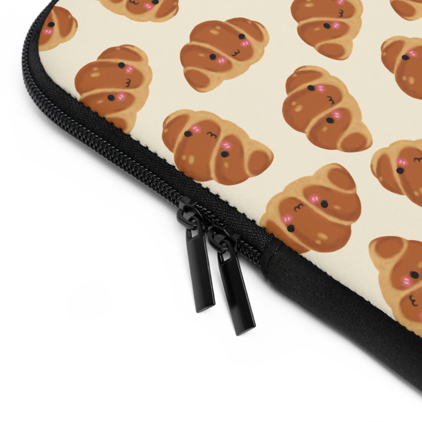 Blushing Croissant Laptop Sleeve
