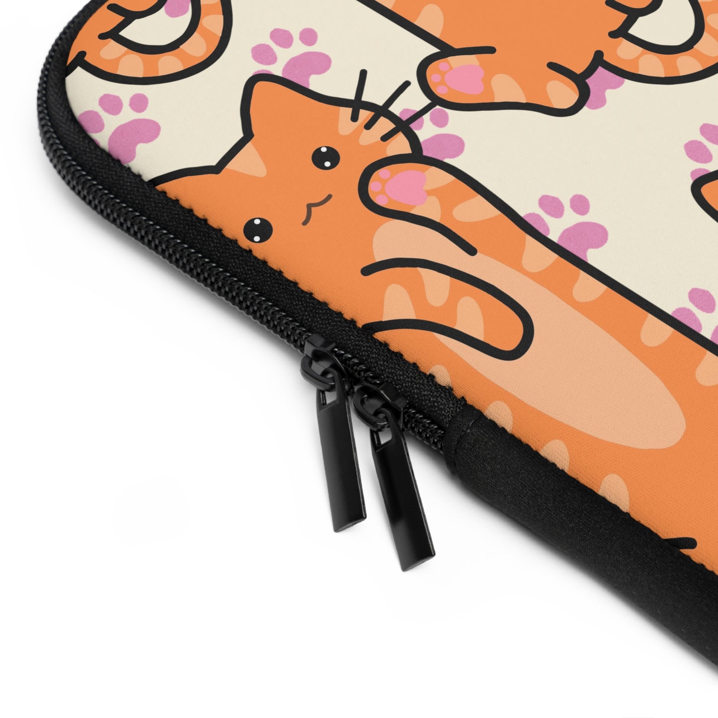 Orange Cat Laptop Sleeve