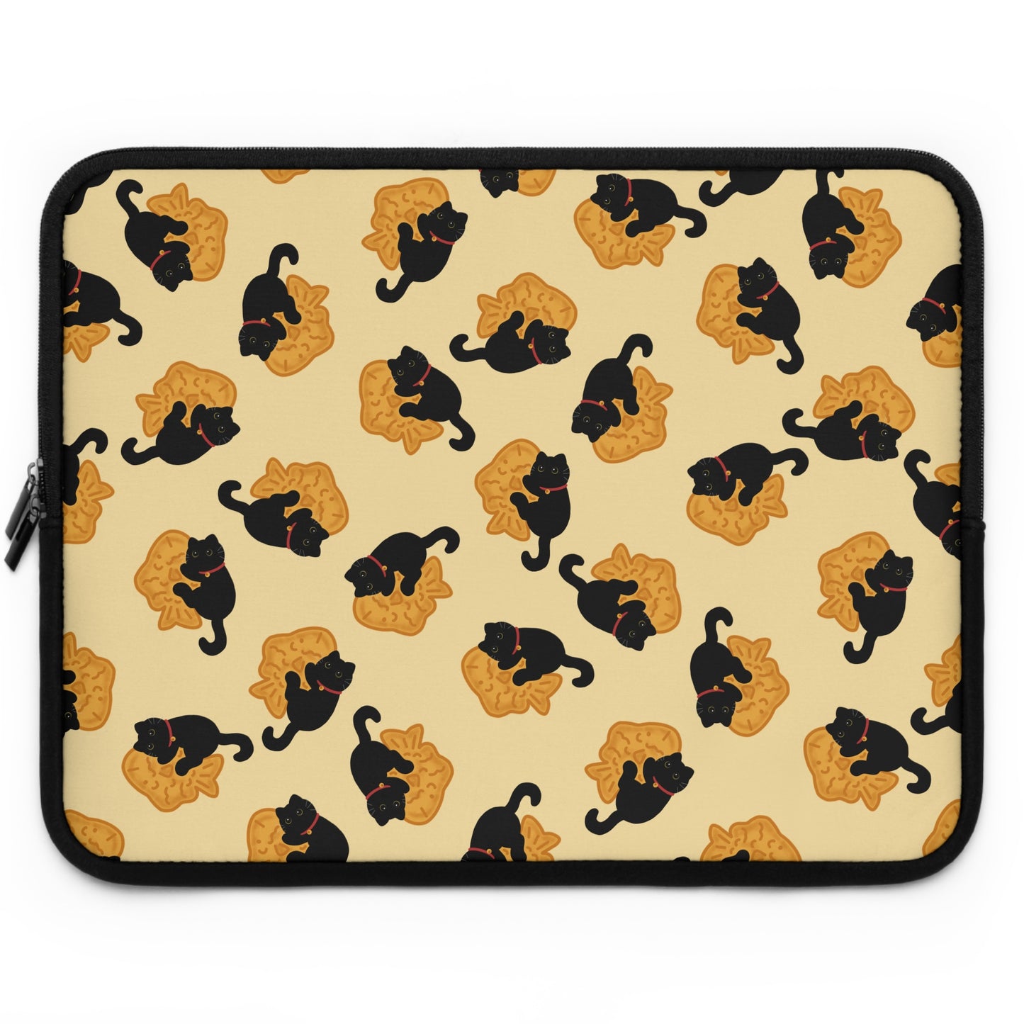 Butter Black Cat Taiyaki Laptop Sleeve