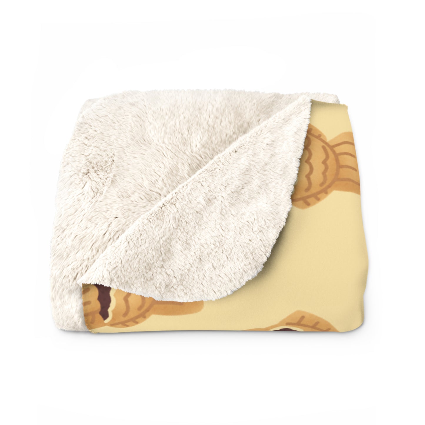 Butter Taiyaki Cozy Fleece Blanket