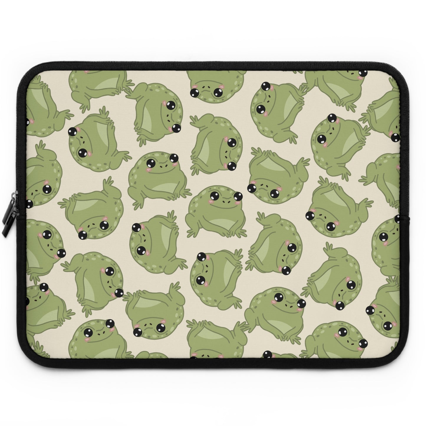 Frog Pattern Laptop Sleeve