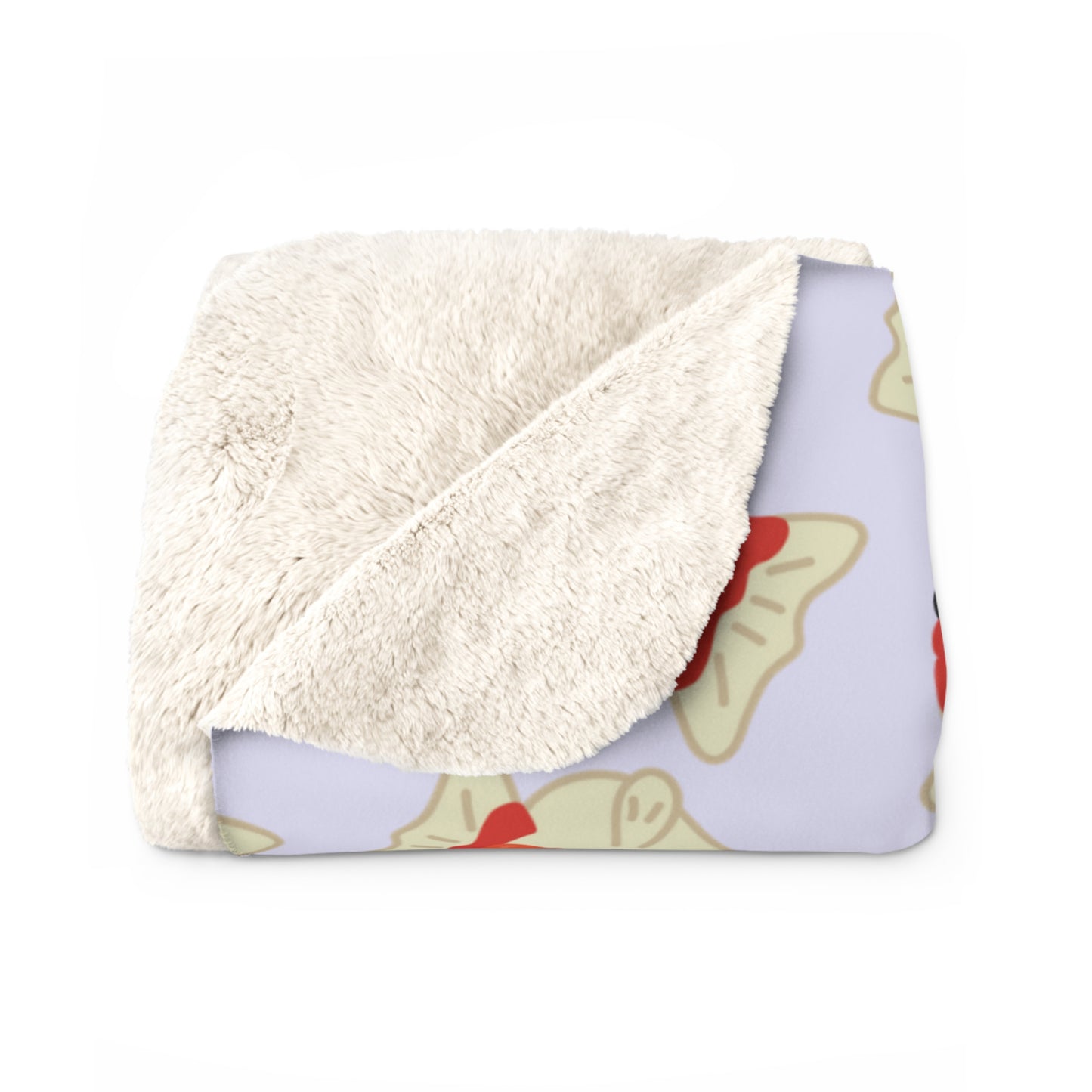 Lavender Chubby Goldfish Cozy Fleece Blanket