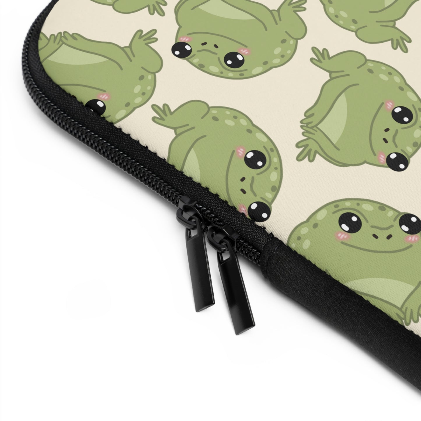 Frog Pattern Laptop Sleeve