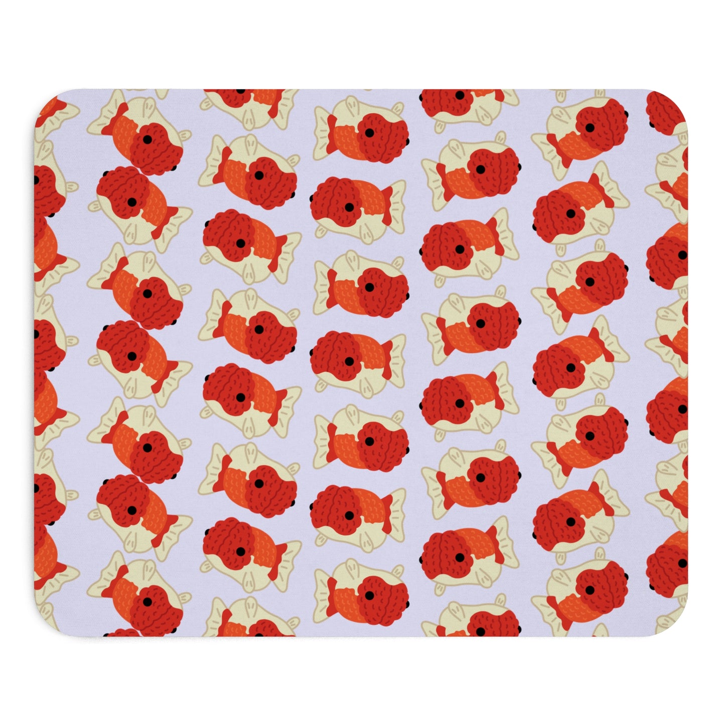 Lavender Chubby Goldfish Mouse Pad