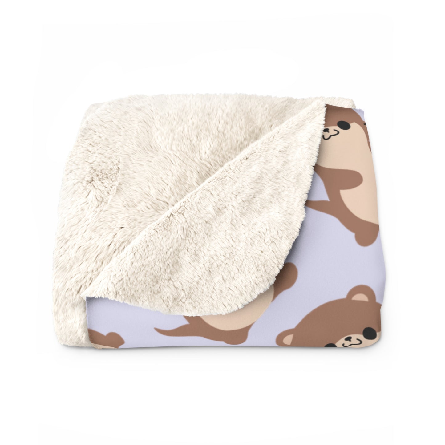 Lavender Otter Cozy Fleece Blanket
