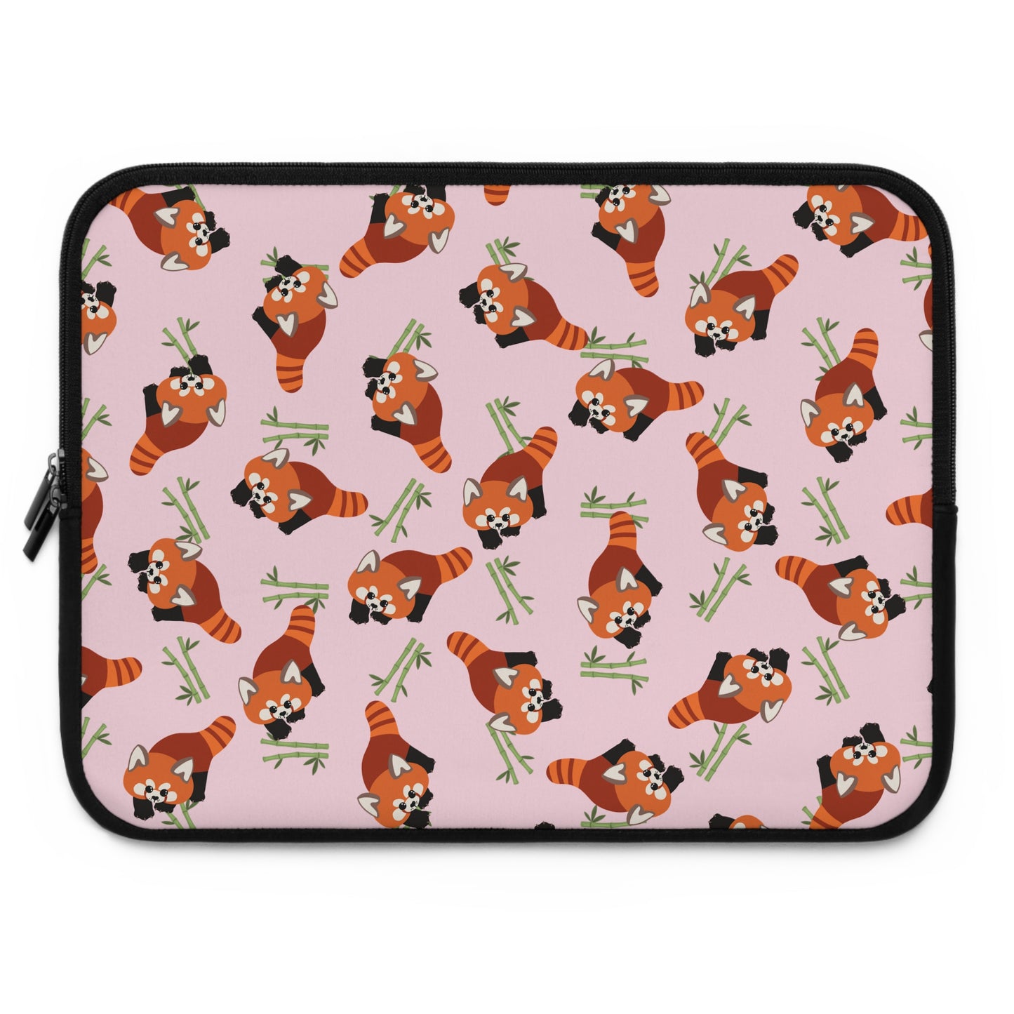 Baby Pink Red Panda Laptop Sleeve