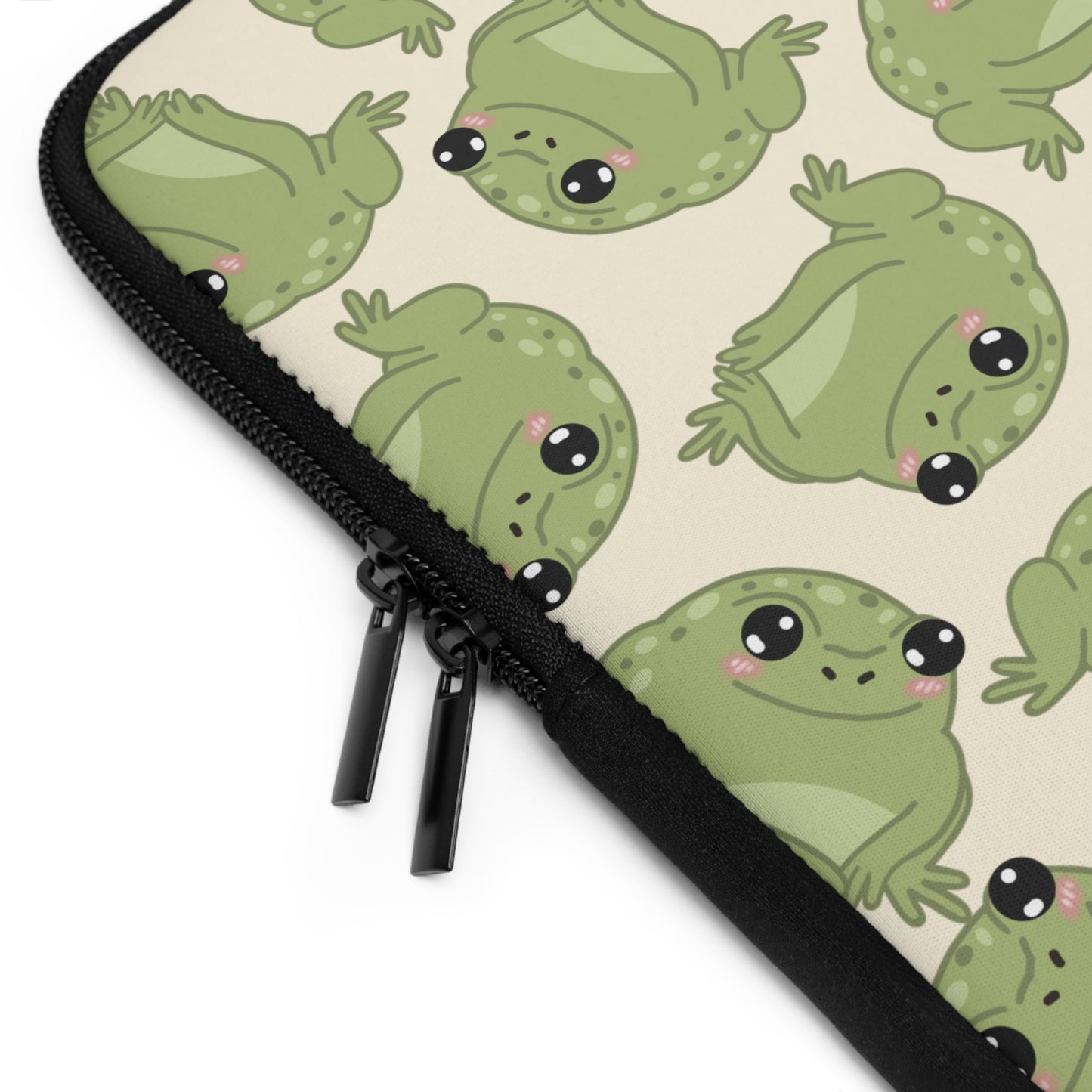 Frog Pattern Laptop Sleeve