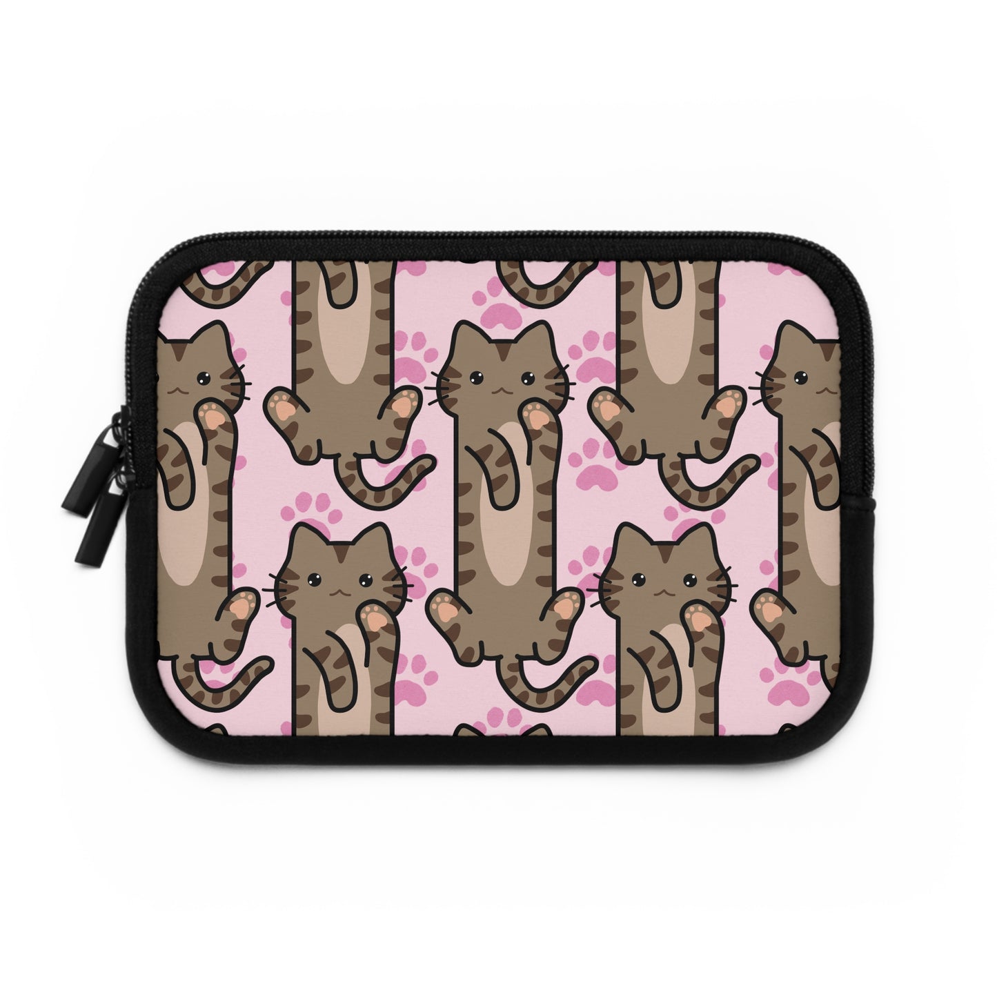 Baby Pink Tabby Cat Laptop Sleeve
