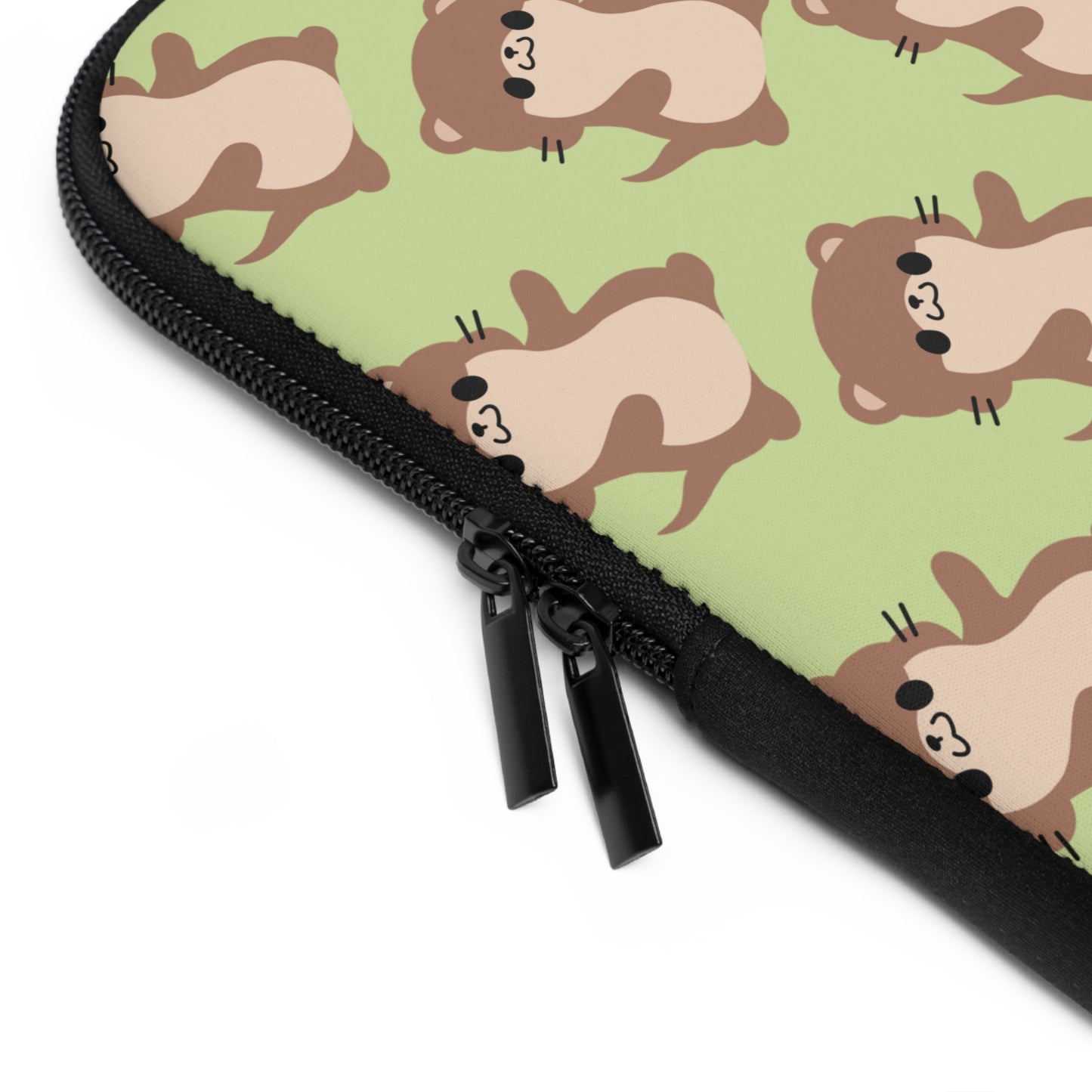 Matcha Green Otter Laptop Sleeve